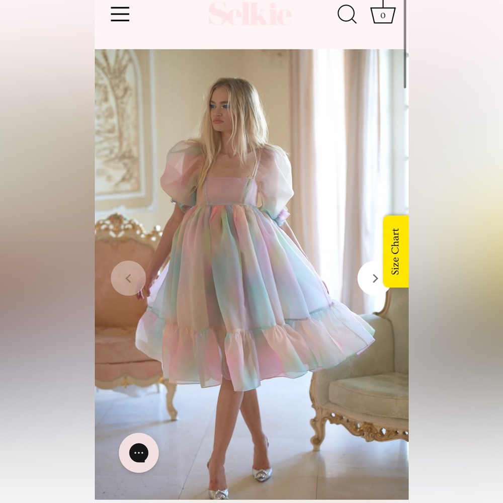 The rainbow French puff size medium Selkie new with tags